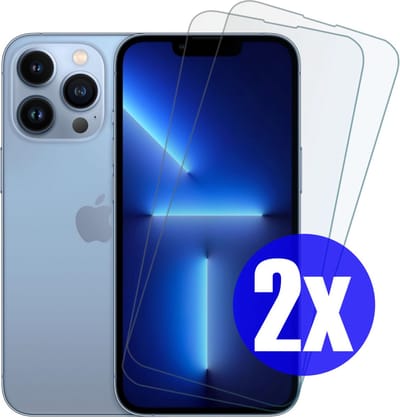 Screenprotector geschikt voor iPhone 13 Pro Max - Gehard Glas - Tempered Glass Armor Screen Cover - 2 Stuks