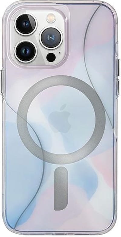 UNIQ Coehl Palette Back Cover met MagSafe voor Apple iPhone 15 Pro Max - Blauw