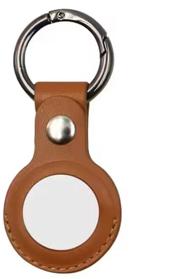 Bruine hanger geschikt voor Airtag - AirTag sleutelhanger - PU Leer - Bruin - Tracker sleutelhanger - Nooit meer sleutels kwijt - CHPN