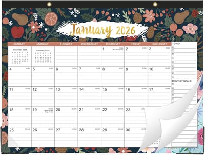Bureaukalender 2026 - Jaarkalender 12 Maanden - Scheurkalender 43x30 cm - Met To-Do Lijst en Notities