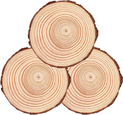 Houten Tuinstapstenen - Tuinpad Stenen - Decoratieve Looppaden - Antislip Ontwerp - 18-20 cm Diameter - Bruin
