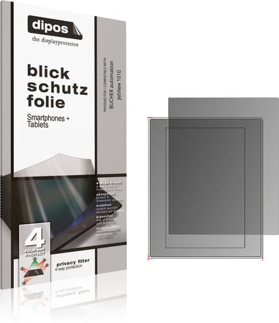 dipos – Matte Privacy Screenprotector geschikt voor BUCHER automation JetView 1010 | Anti-Spy Beschermfolie