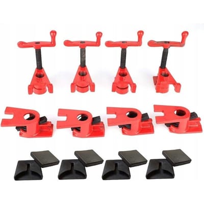 4x Pijpenklem 3/4" - Eindeloze Werkbankklem voor Houtbewerking
