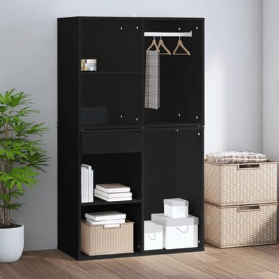 Make-upkast - Kaptafel meubel - Sieraden opbergen - Robuust materiaal - 80 x 40 x 65 cm - Zwart