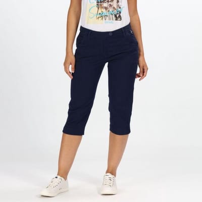 Regatta - Women's Maleena II Casual Capri Trousers - Outdoorbroek - Vrouwen - Maat 40 - Blauw