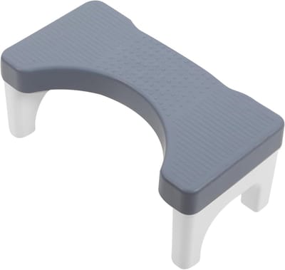 Toiletkruk - Voetenbankje Toilet - Comfortabeler Toiletgebruik - Optimale Hurkpositie - 39.5x20.5x17 cm - Wit