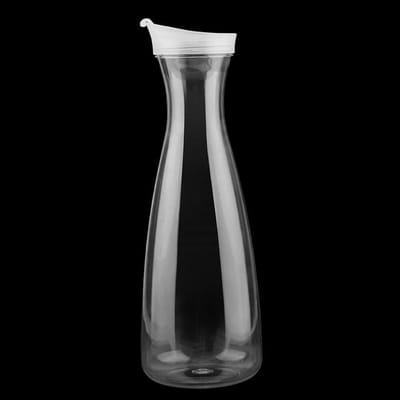 Dailygoods- Sapfles 1600ml - Transparant Acryl - Waterkruik - IJskouder - Melkketel - Deksel - Duurzaam Design - Drankfles