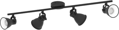 EGLO Seras 2 Spot - GU10 - 4 lichts - 77 cm - Zwart