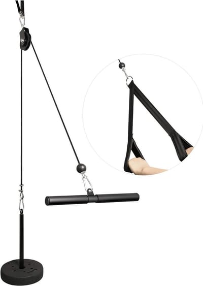 Pull-up gym kabel trekken onderarmtrainer arm krachttraining triceps touw gewicht fitnessapparaat - Voor thuis sporttoestellen fitness - LFJ Fitness