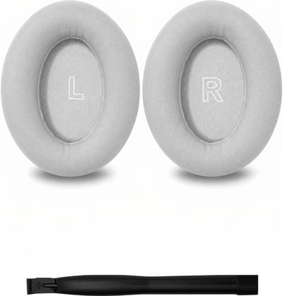 Set Oorkussens voor Bose Koptelefoon - QuietComfort Ultra Oorkussen - Kunstleer met Traagschuim - Wit