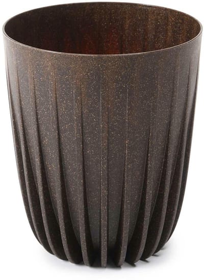 Stripped ECO Coffee - Bloempot - Espresso - Met binnenpot - Lichtgewicht - Duurzaam composiet