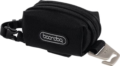 Boondog G-Pouch - Poepzak Dispenser Hond - Met G-Clip - Handsfree Wandelen - Compact - Honden Accessoire - Black