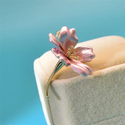 Emaille Kleine Bloem Broche Dames Broche Pin Schattig Kraagembleem Corsage Kledingaccessoires gray