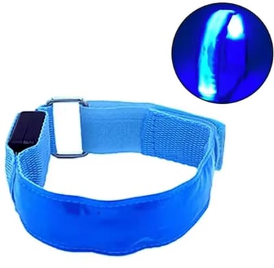 CHPN - Hardloopverlichting - Lichtgevende Hardloopband - Wandelarmband - Reflecterende armband - Sportarmband - Veilig in het donker sporten - Blauw