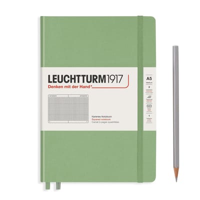 Leuchtturm1917 A5 Medium Notitieboek Squared / Geruit Sage