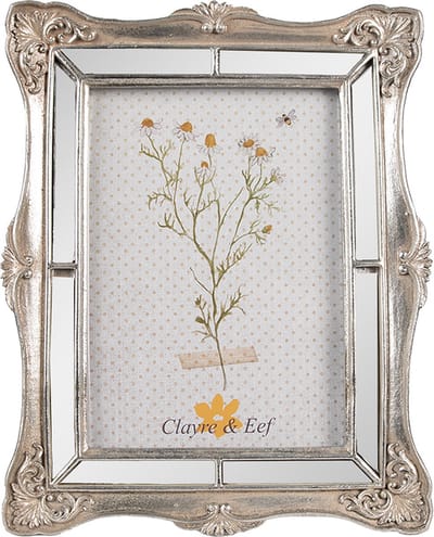 Clayre & Eef Fotolijst 13x18 cm Zilverkleurig Polyresin