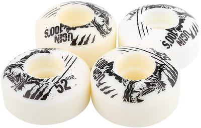 Longboard Wielen - Cruiser Wielen - Soepel Rijden - Hoge Veerkracht - 52x30mm - Wit