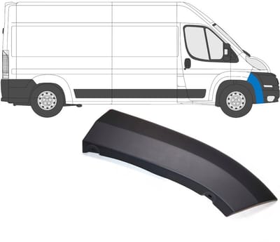 Sierlijst zijlijst voorbumper voor Peugeot Boxer 2006-2014 / Rechts