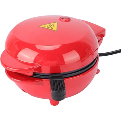 Machine à Gâteaux Double Face Chauffante Revêtement Antiadhésif Gaufrier avec Voyant Lumineux pour Petit-Déjeuner Collations L pink