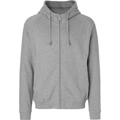 Unisex Hoodie met capuchon en rits Sport Grey - XS