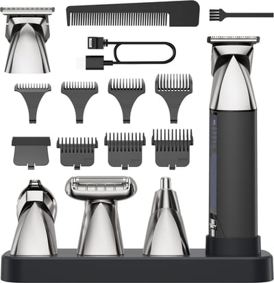 SoNis 9-in-1 Baardtrimmer - Bodygroomer Mannen – Neustrimmer – Tondeuse – Scheerapparaat – Trimmer voor Baard en Lichaam