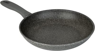 Koekenpan - Braadpan Multifunctionele pan - Koken op inductie - Antikleef coating - 20 cm - Graniet