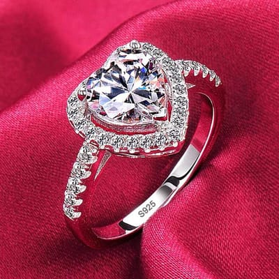 Mode Ringen voor Vrouwen Meisjes Mannen Trendy Sieraden Originele 925 Sterling Zilveren Trouwringen Boho Kubieke Zirkoon Ring Esthetische 9 gray