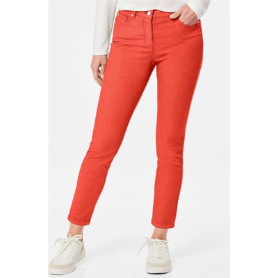 7/8-jeans BELLA van superstretch-materiaal - oranje - Gr. 40 van Goldner Fashion