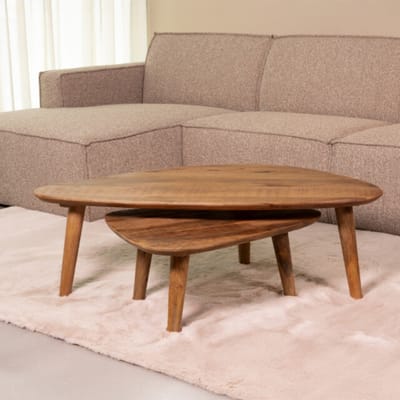 LABEL51 Gregg Salontafel - Bruin - Hout - 110 cm