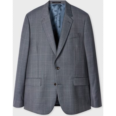 Paul Smith Tailored Fit 2 Button Suit Greyish Blue Size: 46 | Blazers Outlet | Heren | Grijs
