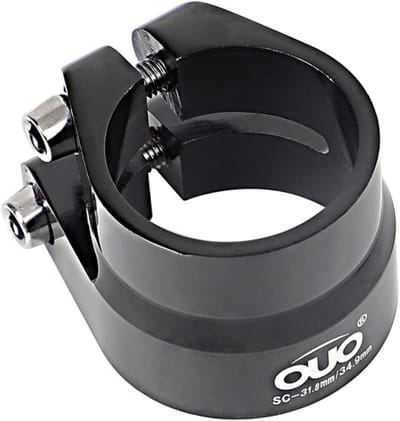 Fiets Zadelpenklem Aluminium Dubbele Schroef Bevestiging 31,6 mm & 34,9 mm