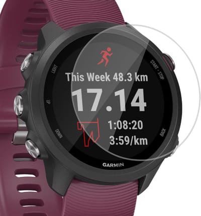 Geschikt voor Garmin Forerunner 245 Screenprotector - Beschermglas Folie Geschikt voor Garmin Forerunner 245