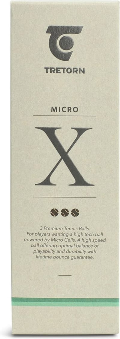 Tretorn Micro X - Tennisballen - 3 stuks - Geel