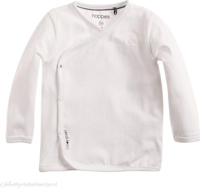 Noppies Unisex T-shirt - Wit - Maat 50