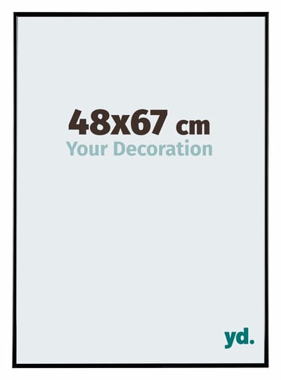 Your Decoration - Fotolijst 48x67 cm - Kunststof - Zwart Hoogglans - Evry