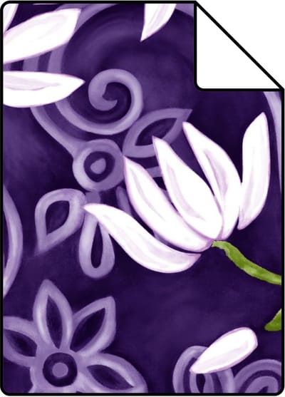 Proefstaal Origin Wallcoverings behang magnolia paars - 26,5 x 21 cm - 346924-S