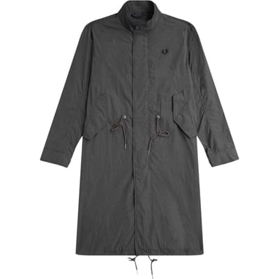 Fred Perry Heren Dunne Rechthoekige Hem Parka (Gunmetal)