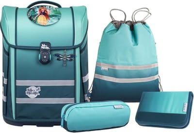 McNeill Schooltas Ergo Perfecto Schoolbag Set 5-delig Gradient Blue Lagoon Turquoise