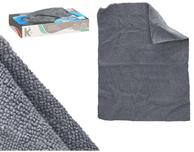 12x Microvezel Doek in Doos - Micro Vezel Poetsdoek - Grijs - Autopoetsdoek - Schoonmaakdoek - Krasvrij