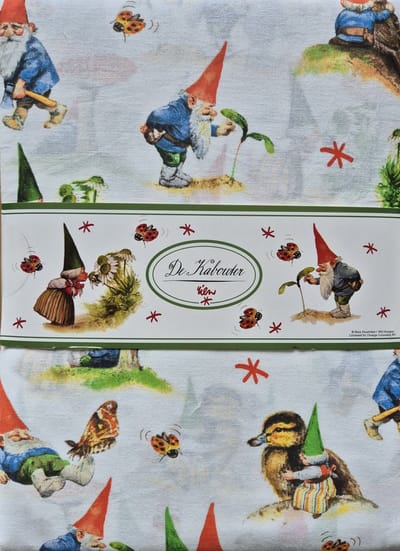 Dekbedovertrek De Kabouter - 240x220cm - inclusief 2 slopen 60x70cm - De Kabouter Rien - 100% Katoen - Lits-jumeaux - dekbedhoes - dekbed kabouters