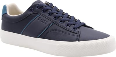 Hugo Boss - Schoenen - Donkerblauw - Heren - Maat 44 -