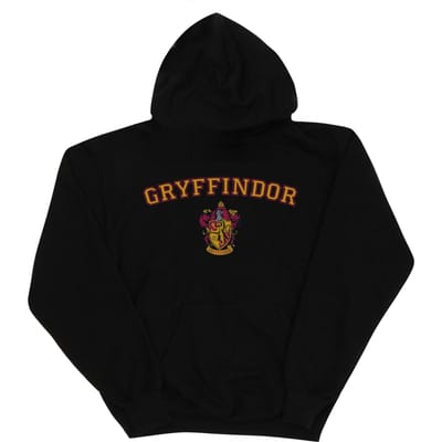 Harry Potter Jongens Gryffindor Crest Hoodie (Zwart)