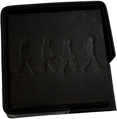 The Beatles - Abbey Road Onderzetter Set - Zwart