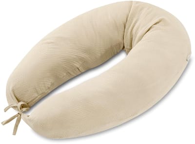 Dailygoody - Zwangerschapskussen - Comfortabel Slapen - 190cm - Beige - Ergonomisch Lichaamskussen - Ontspanning en Rust - Geschikt voor Volwassenen