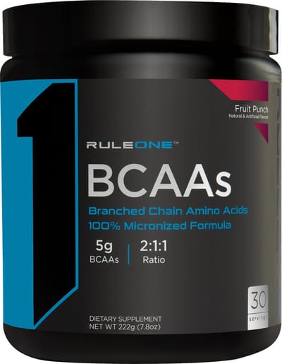 Rule1 R1 BCAA (30serv) Fruit Punch - Aminozuren - BCAA