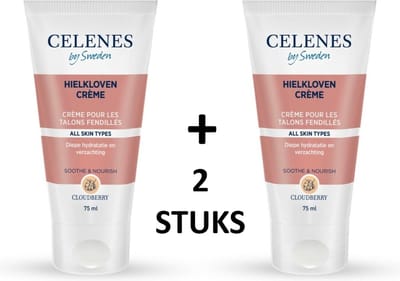 Celenes by Sweden Cloudberry Gebarsten Hielcrème - 75ml x 2 stuks - Alle Huidtypes