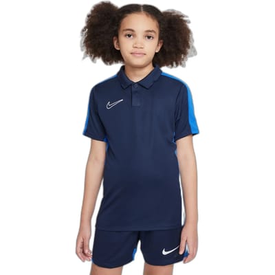 Nike Team T-shirt Kinderen Poloshirt Dri-FIT Academy 23 SS Donkerblauw - Maat S