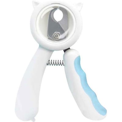 Huisdier Nagelknipper Schattig Spatwaterdicht Roestvrij Staal Universele Hond Klauwtrimmer met Vijl voor Katten en white