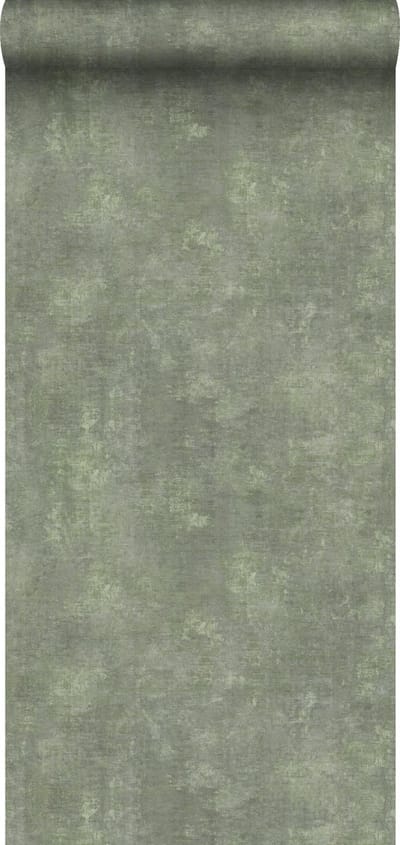 ESTAhome behang betonlook vergrijsd groen - 50 x 900 cm - 148756
