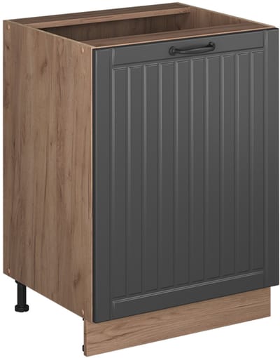 Vicco Keukenonderkast Fame-Line, Donkergrijs/Goudkleurig Eiken, 60 cm 1 deur zonder werkblad